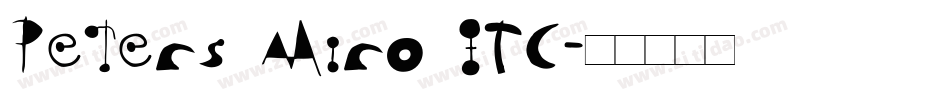 Peters Miro ITC字体转换